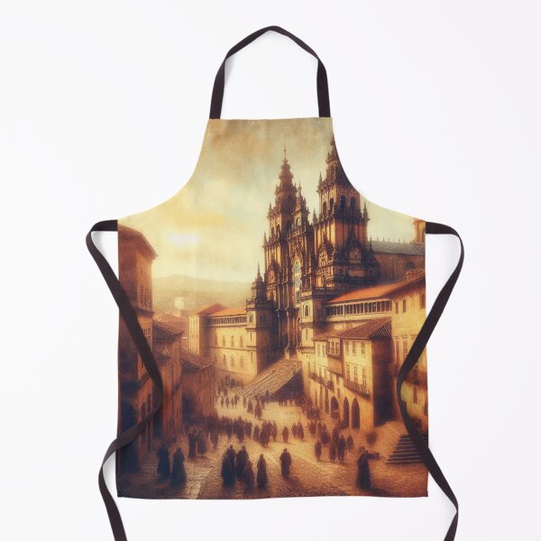 Item preview, Busy Golden Streets in a Medieval City designed and sold by Sybille-Yates.