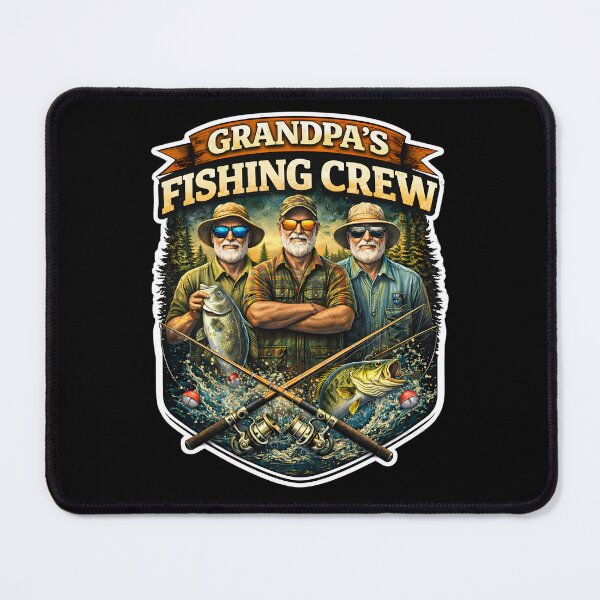 Item preview, Grandpa’s Fishing Crew – Vintage Family Fishing Design designed and sold by SVALANART.