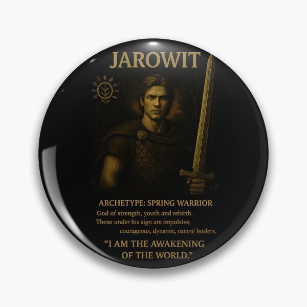 Item preview, Jarowit the Warrior of Spring Slavic Zodiac (March 31 - April 22) designed and sold by Myth-LegendArt.