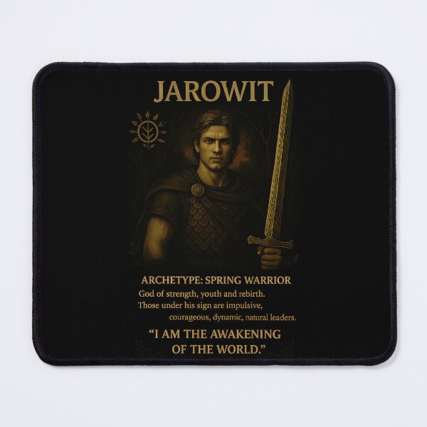 Item preview, Jarowit the Warrior of Spring Slavic Zodiac (March 31 - April 22) designed and sold by Myth-LegendArt.