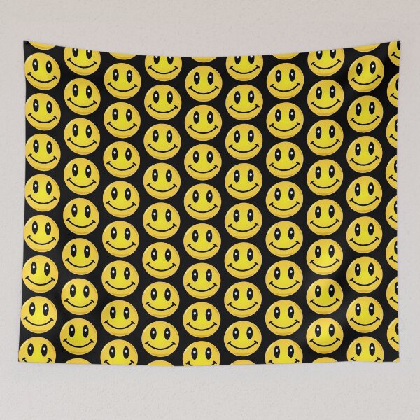 Item preview, Trippy yellow smiley psychedelic retro art designed and sold by criptart.