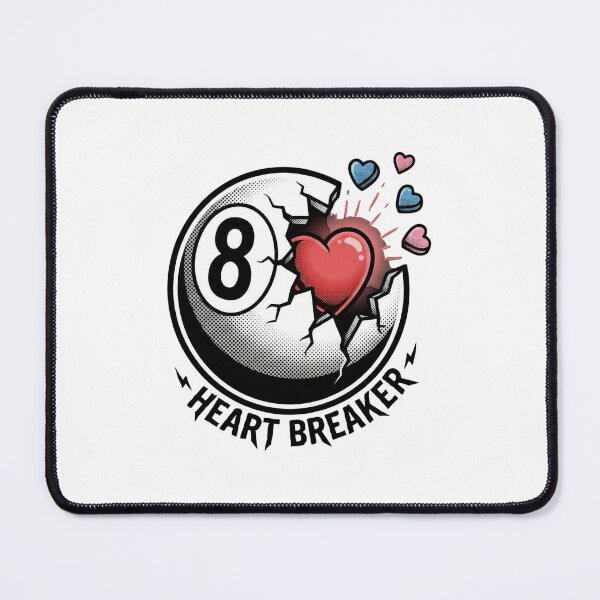 Item preview, 8 Ball Heartbreaker – Billiards Love Design designed and sold by Majnon8bp.