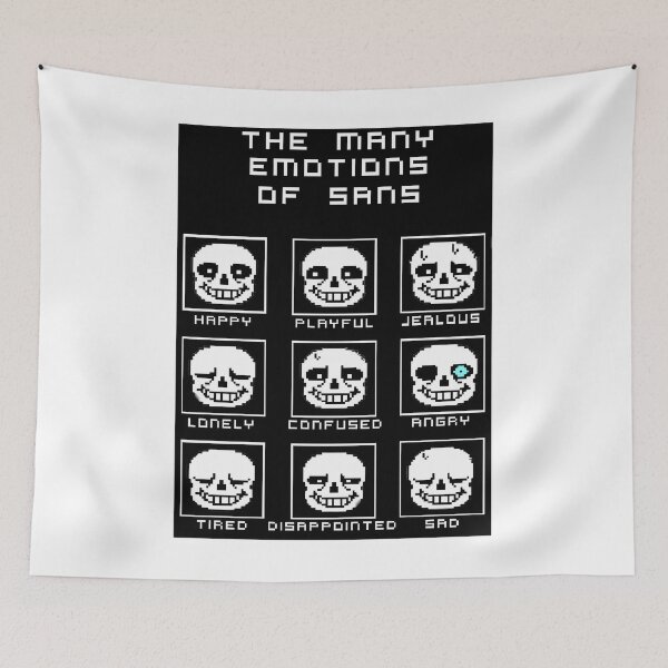 Item preview, The Many Emotions Of Sans - Undertale designed and sold by Vimanchi.