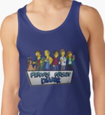 Freitag Nacht Abendessen Karikaturen! Tank Top