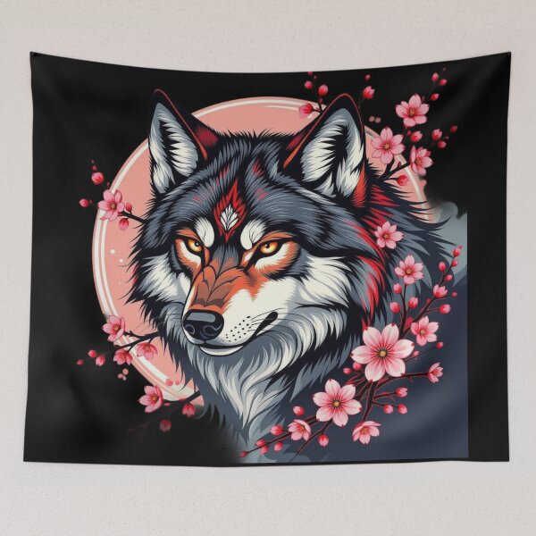 Item preview, Flower Wolf Artwork designed and sold by Planetporridge.
