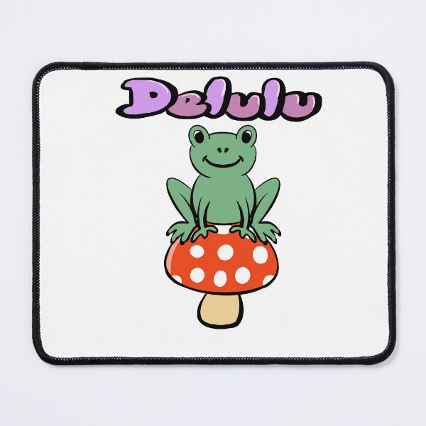 Item preview, Delulu Frog on a mushroom designed and sold by Artonmytee.
