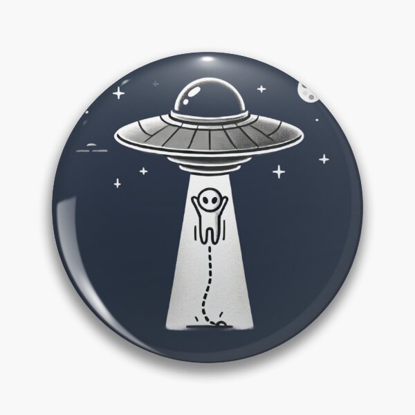 Item preview, Cute Alien with UFO designed and sold by Planetporridge.