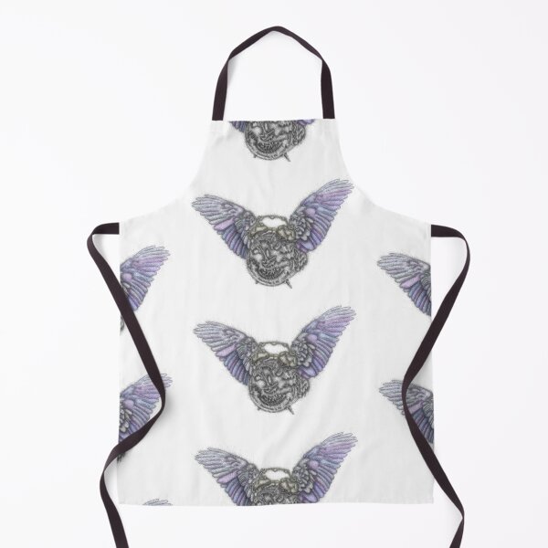 Item preview, Clock with blue raven wings designed and sold by liquid-print.