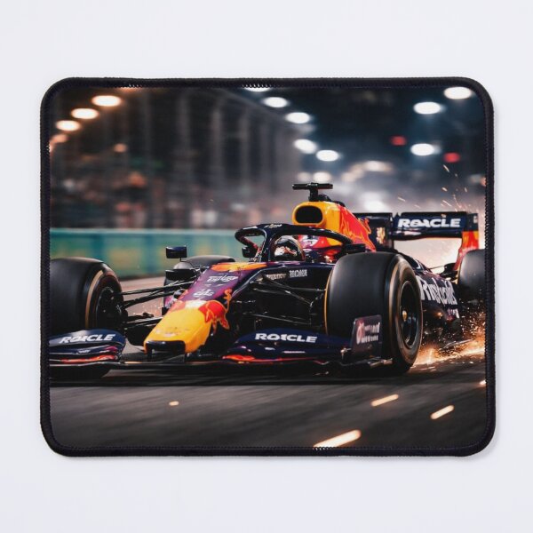 Item preview, Red Bull F1 Night Speed on a Racing Track designed and sold by JuViRo.