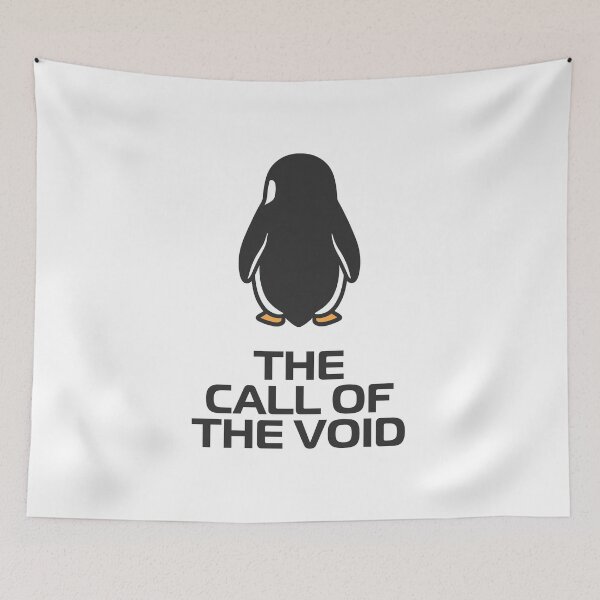 Item preview, Nihilistic Penguin | Trending Meme | But Why | The Call of the Void designed and sold by This & That Guild.