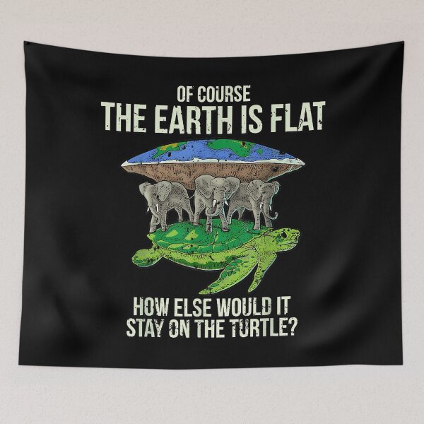 Item preview, Flat Earth Society Turtle Elephants Men Women Gift designed and sold by Sophonsa.