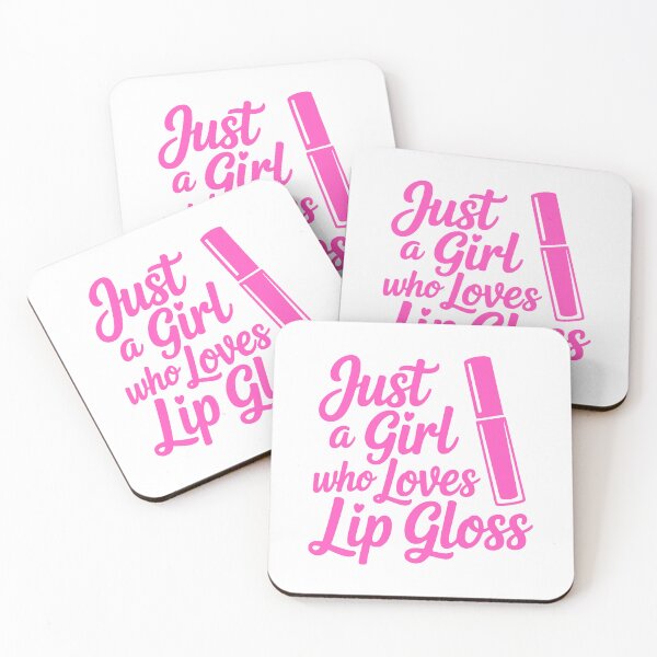 Item preview, Just A Girl Who Loves Lip Gloss! Pink Girly designed and sold by PMCreative.