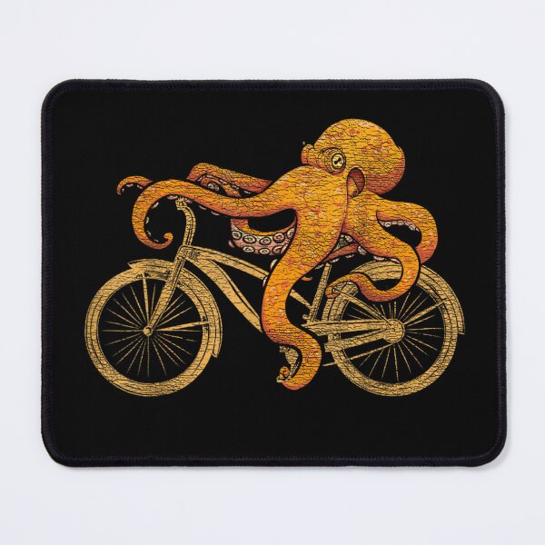 Item preview, Octopus Riding Bicycle Octopus designed and sold by waikibi ⭐⭐⭐⭐⭐.