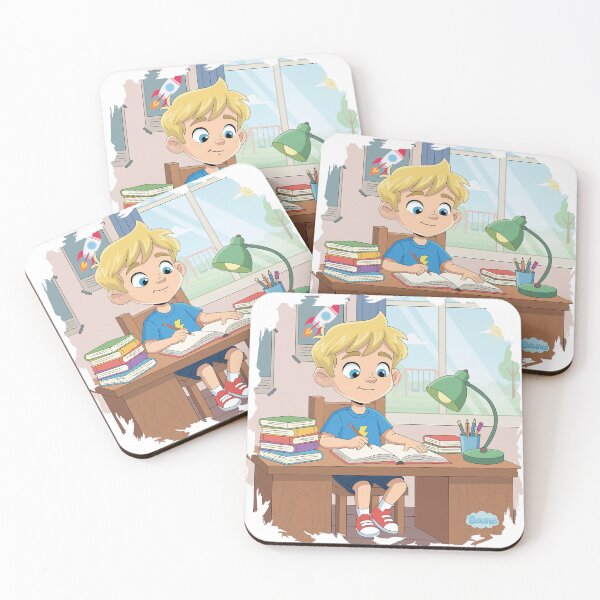 Item preview, Bouno’s Study Time - Little Scholar Doing Homework designed and sold by BounoWorld.