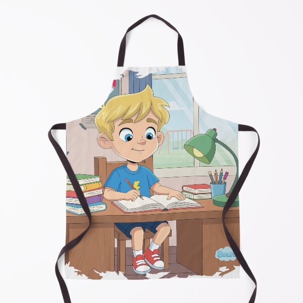 Item preview, Bouno’s Study Time - Little Scholar Doing Homework designed and sold by BounoWorld.