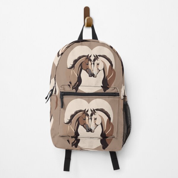 Item preview, Majestic Horse Couple Strength and Freedom Illustration Art designed and sold by CANDO ART STORE.