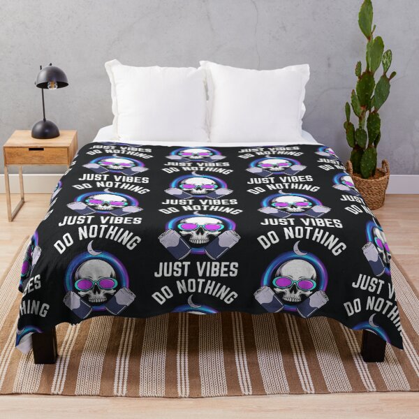 Item preview, Do Nothing Just Vibes Skull Design designed and sold by Taans-Creation.