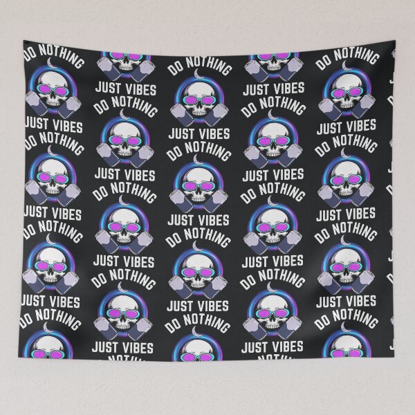 Item preview, Do Nothing Just Vibes Skull Design designed and sold by Taans-Creation.