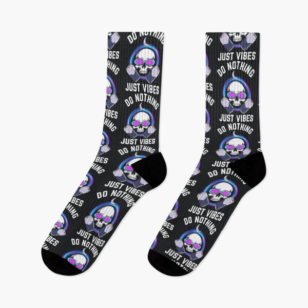 Item preview, Do Nothing Just Vibes Skull Design designed and sold by Taans-Creation.