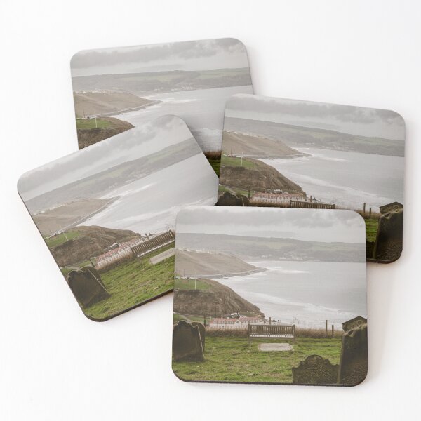 Item preview, A Bench with the View of Whitby Town designed and sold by AstrallRosePhotos.