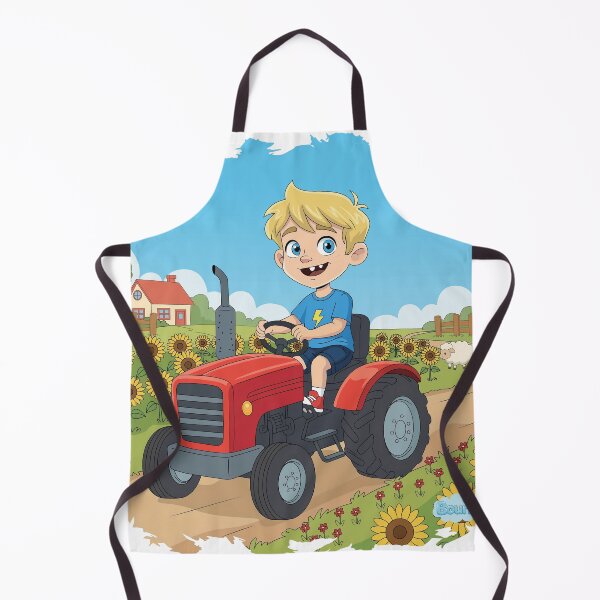 Item preview, Bouno’s Farm Adventure - Little Farmer on a Red Tractor designed and sold by BounoWorld.