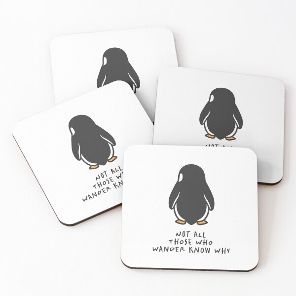 Item preview, Nihilistic Penguin | Not all those who wander | Trending Meme | Viral Penguin | But Why | designed and sold by This & That Guild.