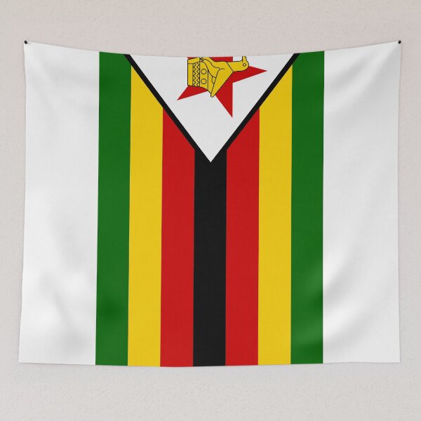 Item preview, Vertical Zimbabwe Flag Design designed and sold by NTGUILTY.
