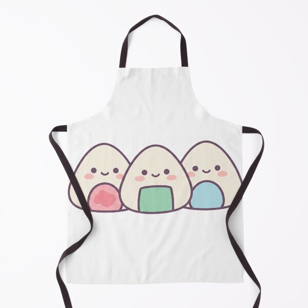 Item preview, Cute Kawaii Onigiri Trio Illustration designed and sold by pictranoosa.