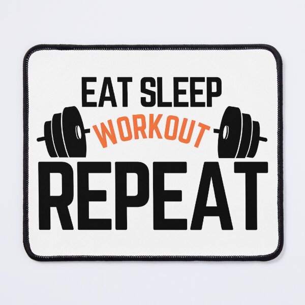 Item preview, Eat Sleep Workout Repeat | Gym Fitness Motivation Shirt & Activewear designed and sold by Teetreasure2.