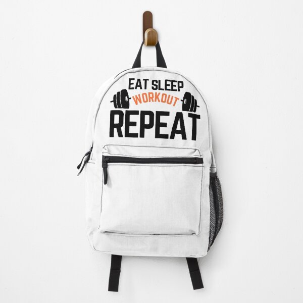 Item preview, Eat Sleep Workout Repeat | Gym Fitness Motivation Shirt & Activewear designed and sold by Teetreasure2.
