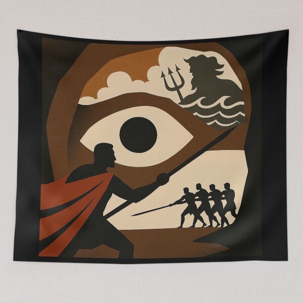 Item preview, The Odyssey Minimalist Greek Mythology Poster designed and sold by Retr0Tshirts.