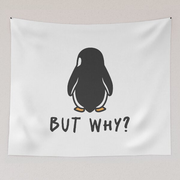 Item preview,  But Why | Nihilistic Penguin | Trending Meme | Viral Penguin | designed and sold by This & That Guild.