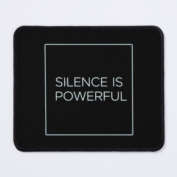 Item preview, Silence is Powerful - Minimalist Zen Wisdom designed and sold by ImpactVibe.