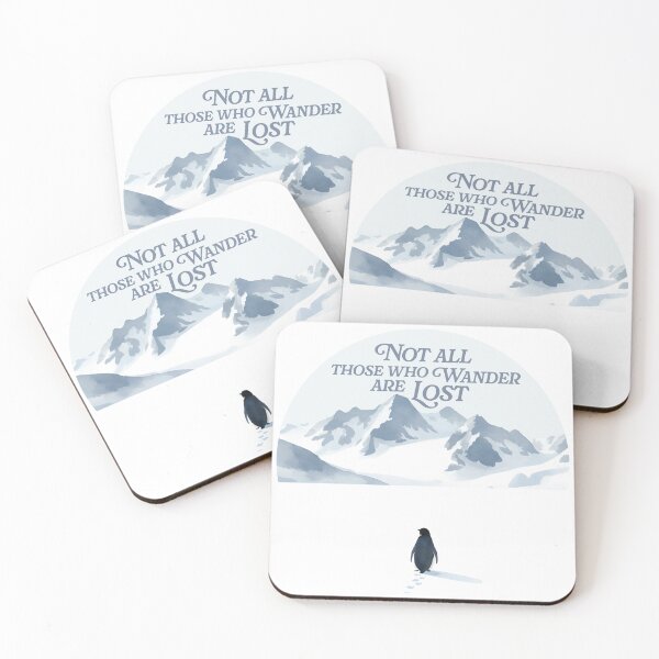 Item preview, Not all those who wander | But Why | Nihilistic Penguin | Trending Meme | Viral Penguin designed and sold by This & That Guild.