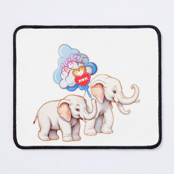 Item preview, Pure love elephant mom& child designed and sold by RoseAIArtRhythm.