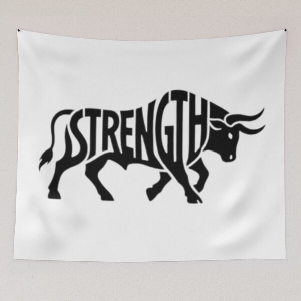Item preview, Powerful Bull – Geometric Illustration / Symbolic Animal designed and sold by Wawan35200.