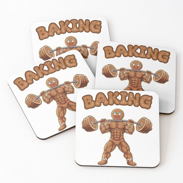 Item preview, Baking Gingerbread Man Cookies Gym  designed and sold by Shop_Bagniak.