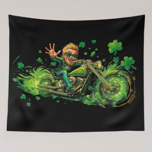 Item preview, LUCKY RIDER, IRISH ROADS, LOUD PIPES - graphic design  designed and sold by YourTrendyTees.