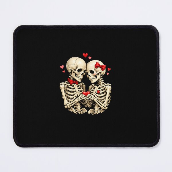 Item preview, Skeleton Couple Holding Heart – Valentine’s Day Love Gift Design designed and sold by MirAgency.
