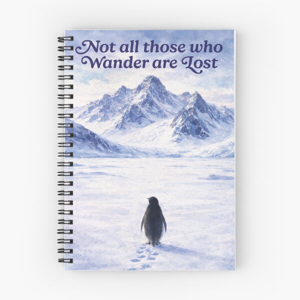 Item preview, Not all those who wander | But Why | Nihilistic Penguin | Trending Meme | Viral Penguin designed and sold by This & That Guild.