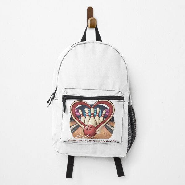 Item preview, Bowling Is My Love Language - Retro Bowling Heart & Pins Sticker designed and sold by Wear Sculpt.