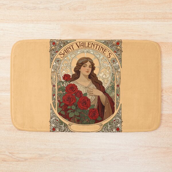 Item preview, Woman With Cascading Roses Vintage Illustration designed and sold by taiche.