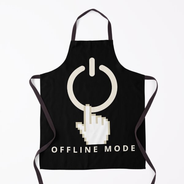 Item preview, Offline mode minimalist pixel icon and caption designed and sold by mediaimy.