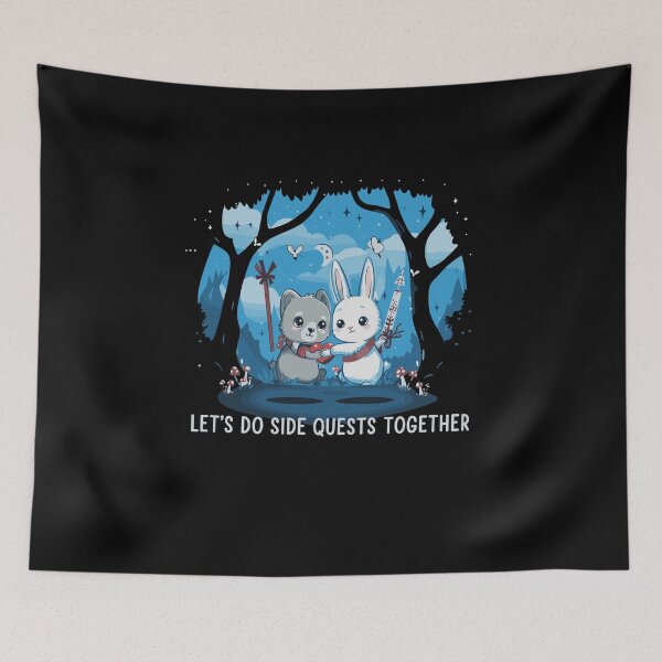Item preview, Side Quests Together| Cute Adventure Duo designed and sold by Evaevonechi.