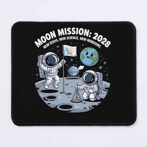 Item preview, moon mission - lunar south pole - 2028 moon landing - Space architecture - Extraterrestrial engineering - Lunar schematic - South Pole Moon mission - Mission patch aesthetic - Technical spacewear designed and sold by JansenGS.