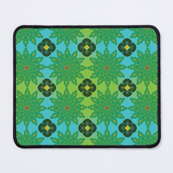 Item preview, Green Mandala with Blue Calm Tones designed and sold by OIL Pattern Design .
