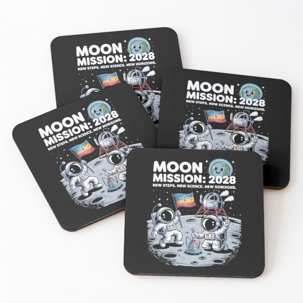 Item preview, 2028 moon landing - Mission data schematic - South Pole descent - 2028 Moon surface operations - Next-gen astronaut - Field science - Lunar researcher – Astrogeology - Science expedition designed and sold by JansenGS.