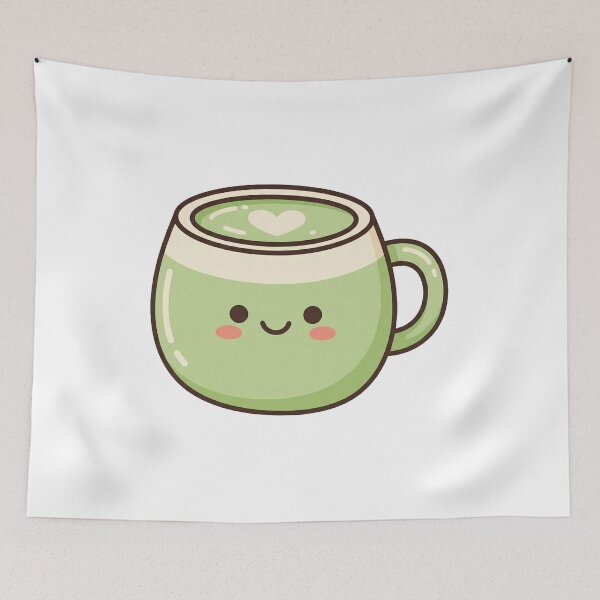 Item preview, Cute Kawaii Matcha Latte Cup designed and sold by pictranoosa.