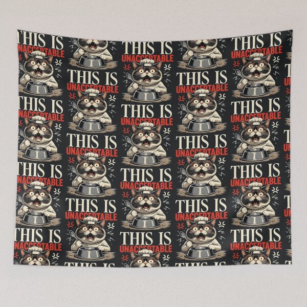 Item preview, This Is Unacceptable Angry Cat designed and sold by Taans-Creation.
