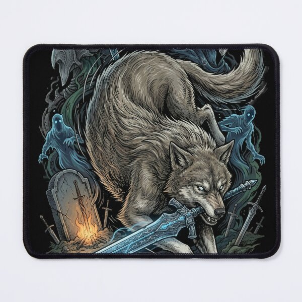 Item preview, Great Grey Wolf Sif Loyal Knight Companion designed and sold by Senpaiwaves.